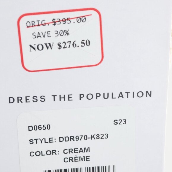 Dress the Population  Avianna Rose Lace Dress | Cream | XS | NWT - Picture 9 of 15